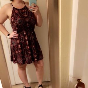 French grey knit dress